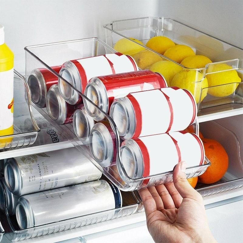 Transparent Beverage Organizer For Kitchen