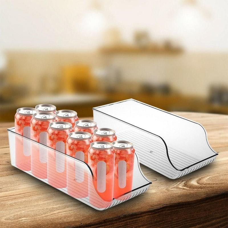 Transparent Beverage Organizer For Kitchen