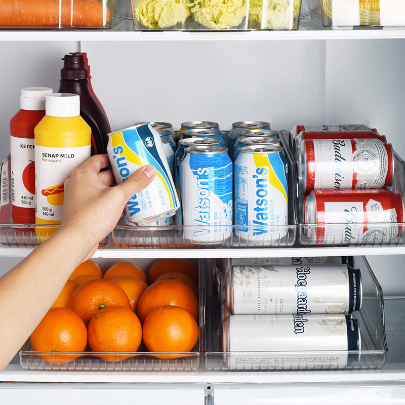 Transparent Beverage Organizer For Kitchen