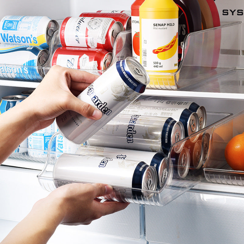 Transparent Beverage Organizer For Kitchen